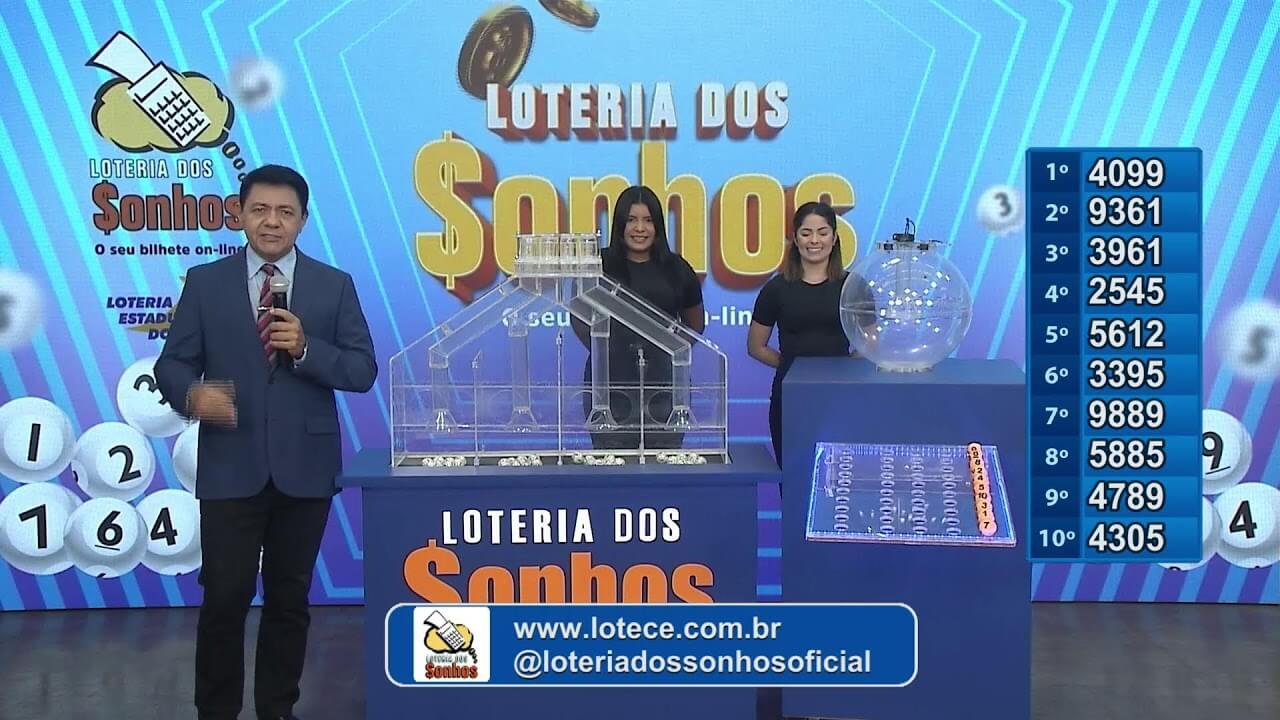 Sorteio ao vivo da Loteria dos Sonhos